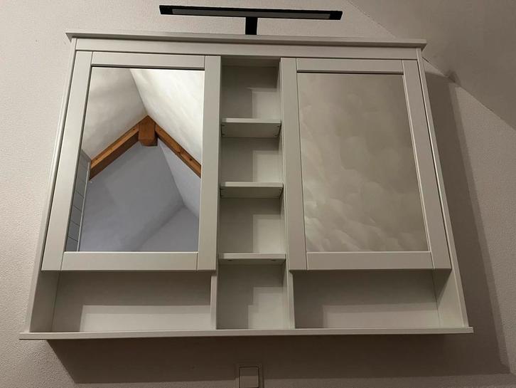 IKEA HEMNES Spiegelkast Groot - 120cm, Huis en Inrichting, Badkamer | Badkamermeubels, Gebruikt, Spiegelkast, Minder dan 100 cm