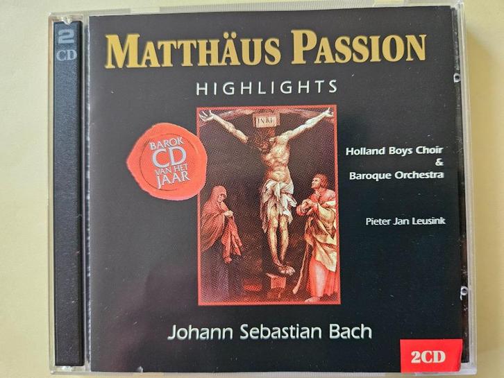 2CD JS Bach - Matthäus Passion Highlights - Leusink, Cd's en Dvd's, Cd's | Klassiek, Zo goed als nieuw, Vocaal, Barok, Ophalen of Verzenden