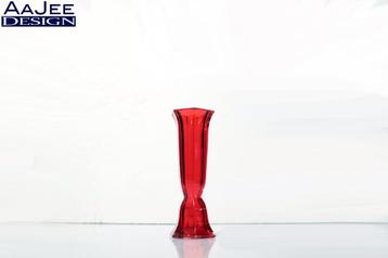 Moser Crystal – Rood glasvaasje – Josef Hoffmann– Art Deco beschikbaar voor biedingen