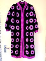 Nieuw prachtige lang paars zwart gehaakt granny vest maat m, Kleding | Dames, Truien en Vesten, Verzenden, Zo goed als nieuw, Maat 38/40 (M)