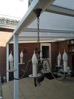 Koperen hanglamp met 6 armen, Ophalen, Gebruikt