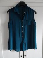 Leuke blouse mouwloos zeegroen blauwgroen patrol mt 40, Ophalen of Verzenden, Zo goed als nieuw, Maat 38/40 (M), Groen