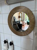 Gouden Ronde Spiegel, Ophalen, Minder dan 50 cm, Gebruikt, Rond
