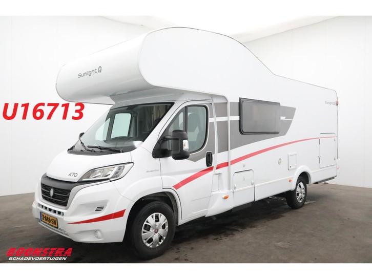 Sunlight A70 2.2 M.Jet Dakairco Dwarsbed Airco Cruise Camera, Caravans en Kamperen, Campers, Bedrijf, tot en met 4, Sunlight, Diesel