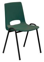 Kantinestoel - Hufterproof stapelbare stoelen - VOORRAAD, Zwart, Nieuw, Ophalen of Verzenden, Metaal