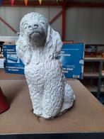 Poedel betonnen beeld, Tuin en Terras, Ophalen, Gebruikt, Overige materialen, Dierenbeeld