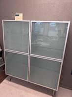 Ikea kast met 4 mat glazen deuren, Ophalen, Gebruikt