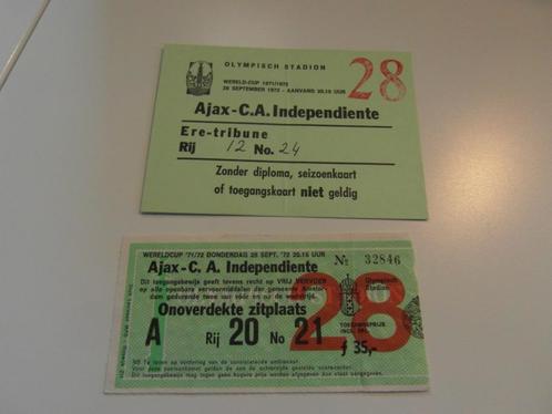voetbal finale ticket ajax europa cup super wereldbeker 16 x, Verzamelen, Sportartikelen en Voetbal, Gebruikt, Ajax, Ophalen of Verzenden