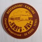 Oude sticker.  Restaurant-kantine,,KAAPS-NOL,,.  TEXEL., Ophalen of Verzenden, Zo goed als nieuw
