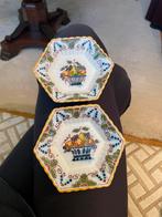 2x Makkumer aardewerk schaaltjes – handgeschilderd, Ophalen of Verzenden