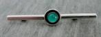 Zilver Broche met Groene Steen/Jade ?, Ophalen of Verzenden, Zilver, Broche, Met edelsteen