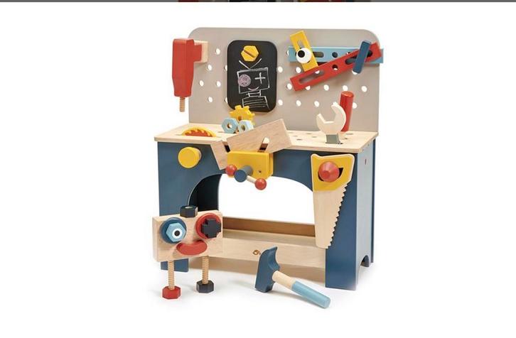 Tender leaf houten werkbank, houten speelgoed, Kinderen en Baby's, Speelgoed | Houten speelgoed, Zo goed als nieuw, Ophalen of Verzenden