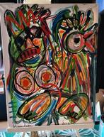 Werk van de Leidse kunstenaar Jacob Kanbier 1949/2020, Antiek en Kunst, Kunst | Schilderijen | Abstract, Ophalen of Verzenden