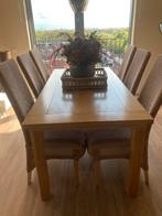 Eiken eettafel, Huis en Inrichting, Tafels | Eettafels, Ophalen, Gebruikt, Eikenhout, 50 tot 100 cm