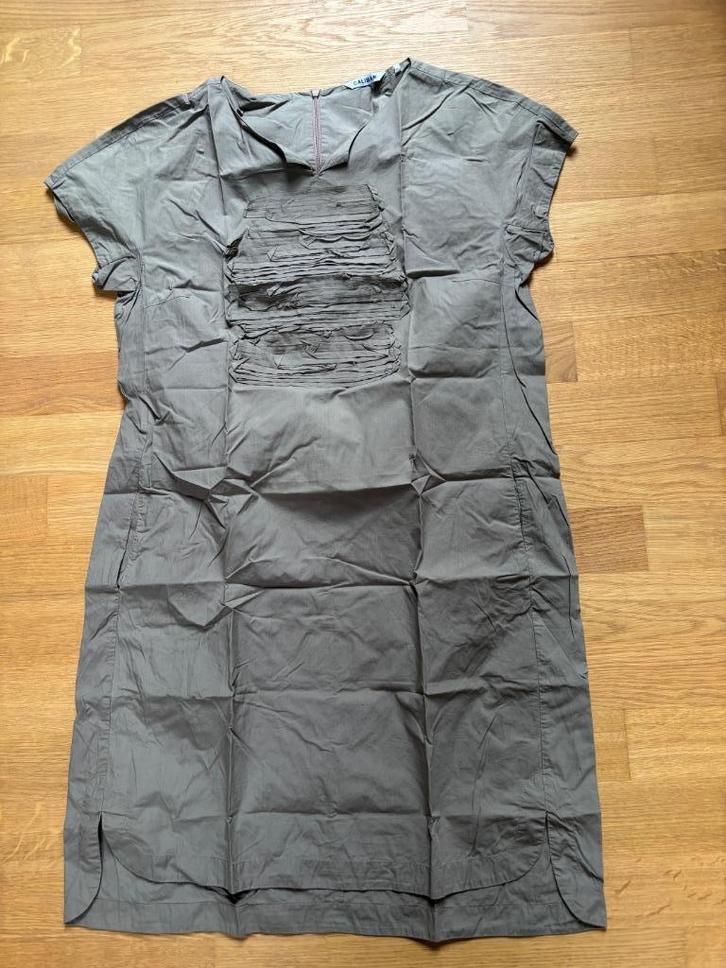 jurk Caliban by PAUW leverkleur poplinkatoen 38-40, Kleding | Dames, Jurken, Gedragen, Maat 38/40 (M), Overige kleuren, Knielengte
