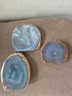 Natuurlijke Blauwe Agaat Stenen, Verzamelen, Mineralen en Fossielen, Ophalen of Verzenden