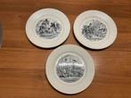 3 antieke bordjes p. regout militaire, Antiek en Kunst, Antiek | Wandborden en Tegels, Ophalen of Verzenden