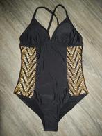 Nieuw zwart goud corrigerend badpak van Beachwave maat 44, Beachwave, Zwart, Nieuw, Badpak