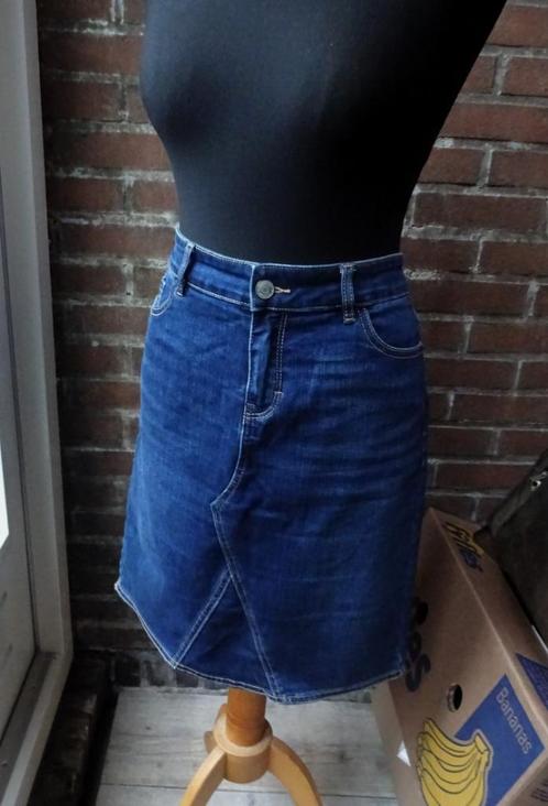 Blauw spijker rokje van Laura di Sarpi Maat 40, Kleding | Dames, Rokken, Gedragen, Maat 38/40 (M), Blauw, Knielengte, Verzenden