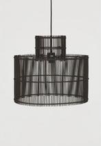 Bamboe plafondlamp, zwart, Huis en Inrichting, Lampen | Hanglampen, Ophalen, Zo goed als nieuw, Minder dan 50 cm