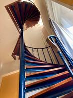 Stalen wenteltrap 2 verdiepingen 6,38m. Gedemonteerd., Ophalen, Gebruikt, Trap, 4 meter of meer