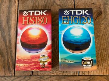 2 nieuwe videobanden. TDK beschikbaar voor biedingen