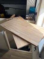 2x CanDo Eiken Werkblad/Meubelpaneel - Zelfbouw Camper, Doe-het-zelf en Verbouw, Hout en Planken, Ophalen, Gebruikt, 25 tot 50 mm