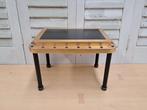 Bijzettafel bladgoud look + zwart ca. 36x50x35cm MF170GL, Minder dan 55 cm, Ophalen of Verzenden, Zo goed als nieuw, Rechthoekig