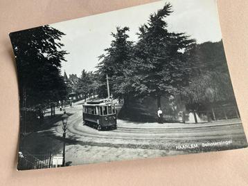 Oude Foto Haarlem Schotersingel met Tram beschikbaar voor biedingen