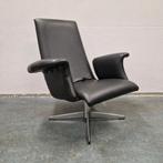 Goldsiegel vintage draaifauteuil zwarte draaistoel jare 60, Huis en Inrichting, Fauteuils, Kolibrivintagehal@gmail.com, Gebruikt