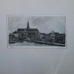 Spaarne Haarlem ets door Poppe Damave, Antiek en Kunst, Ophalen of Verzenden