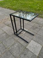 Bijzet tafel zwart, Huis en Inrichting, Minder dan 55 cm, Rond, Zo goed als nieuw, Ophalen