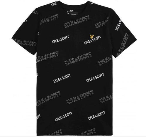 Mooi zwart LYLE & SCOTT shirt maat 12/13 - 152/158., Kinderen en Baby's, Kinderkleding | Maat 152, Zo goed als nieuw, Jongen, Shirt of Longsleeve