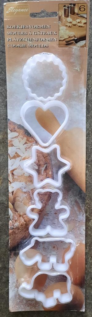 	 NIEUW koekjes uitstekers 5 stuks beschikbaar voor biedingen