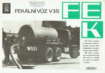 Folder Praga - Karosa V3S FEK (Tsjechisch - ca.1965) beschikbaar voor biedingen