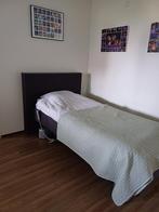 1 persoonsbed/ boxspring. Kleur van het stof is grijs, Huis en Inrichting, Ophalen, Verstelbaar, 90 cm, Eenpersoons