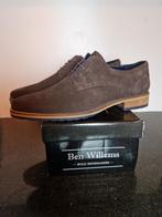 Ben Willems Herenschoenen – Bruin Suède met Blauwe Veters, Bruin, Nieuw, Ophalen of Verzenden, Ben willems