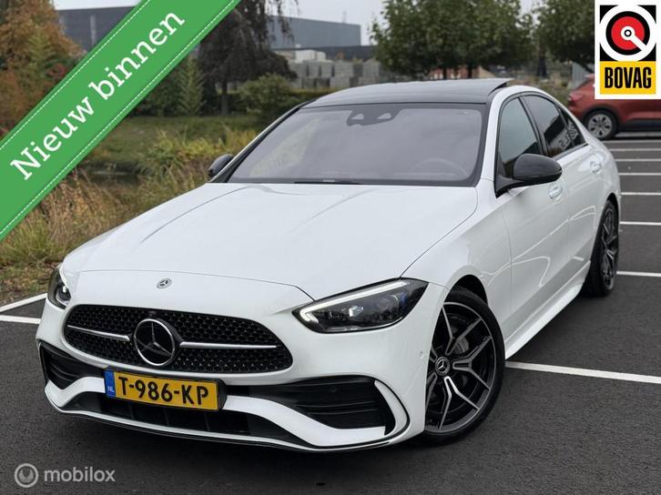 Mercedes C-klasse 200 AMG Line PANO|360CAMERA|BURMESTER|LED|, Auto's, Mercedes-Benz, Bedrijf, Te koop, C-Klasse, ABS, Achteruitrijcamera