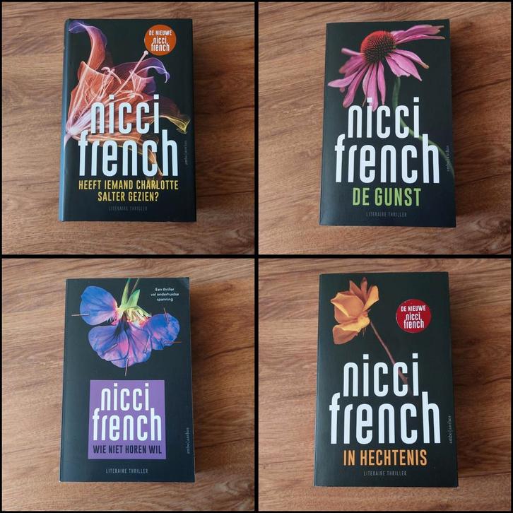 Thrillers van Nicci French • o.a. In hechtenis • De gunst, Boeken, Thrillers, Zo goed als nieuw, Ophalen of Verzenden