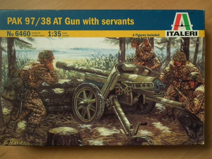 Italeri 6460, PAK 97/35 with servants, 1/35, Hobby en Vrije tijd, Modelbouw | Auto's en Voertuigen, Nieuw, Overige typen, 1:32 tot 1:50