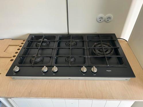 Pelgrim 5-pits inbouw gaskookplaat met wokbrander, Witgoed en Apparatuur, Kookplaten, Gebruikt, Inbouw, Gas, 5 kookzones of meer