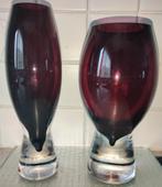 2x Art Deco Schott studio vazen, Ophalen, Gebruikt, Overige kleuren, Glas