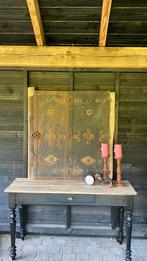 Twee mooie roest look kandelaren, Ophalen of Verzenden, 25 tot 50 cm