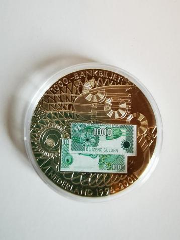 Nederland 1000 gulden 2001 "Afscheid van een munteenheid beschikbaar voor biedingen