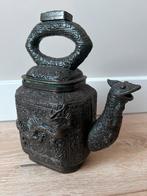 Bronzen theepot / ritueel object met draak, Antiek en Kunst, Ophalen of Verzenden, Brons
