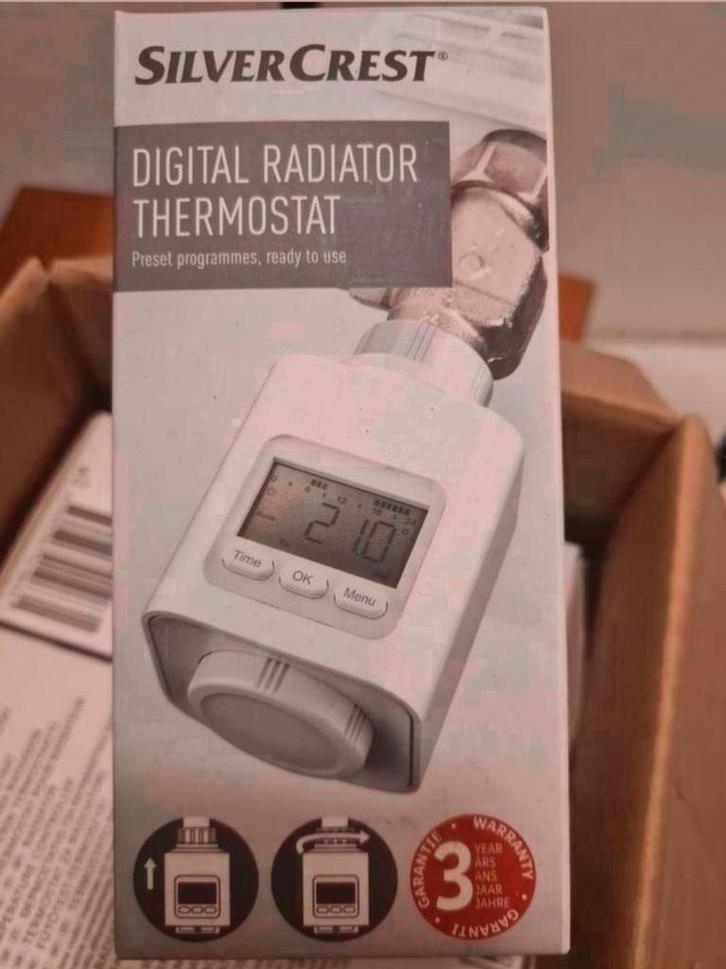 SilverCrest Digitale Radiator Thermostaat - Nieuw!, Doe-het-zelf en Verbouw, Thermostaten, Nieuw, Slimme thermostaat, Ophalen of Verzenden