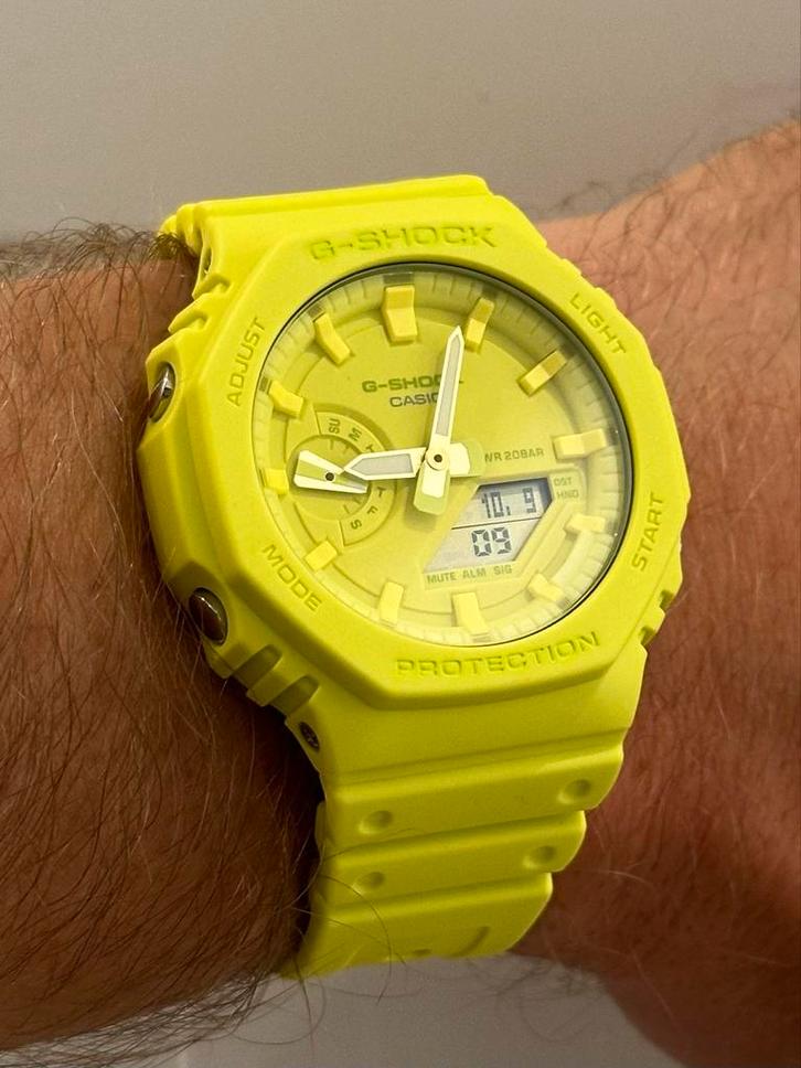 NIEUWE G-Shock GA-2100-9A9ER, Sieraden, Tassen en Uiterlijk, Horloges | Heren, Nieuw, Polshorloge, Casio, Kunststof, Ophalen