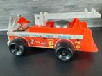 Fischer-price brandweerbus met goedwerkende bel vintage "80, Kinderen en Baby's, Speelgoed | Fisher-Price, Ophalen of Verzenden
