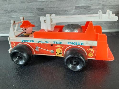 Fischer-price brandweerbus met goedwerkende bel vintage "80, Kinderen en Baby's, Speelgoed | Fisher-Price, Gebruikt, Ophalen of Verzenden