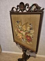 Kamerscherm - Haardscherm - Borduurwerk - Paalscherm -****, Antiek en Kunst, Ophalen